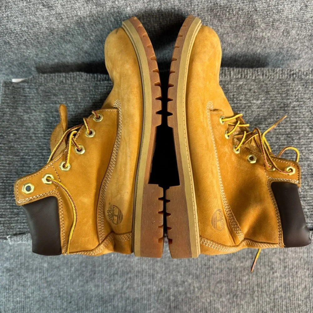Timberland 6 Inch Premium Waterproof Boots Wheat Nubuck Leather Mens 7.5